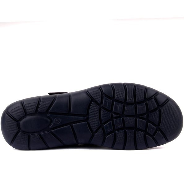 Lacivert Deri Cırtlı Erkek Sandalet Lacivert Deri Cırtlı Erkek Sandalet