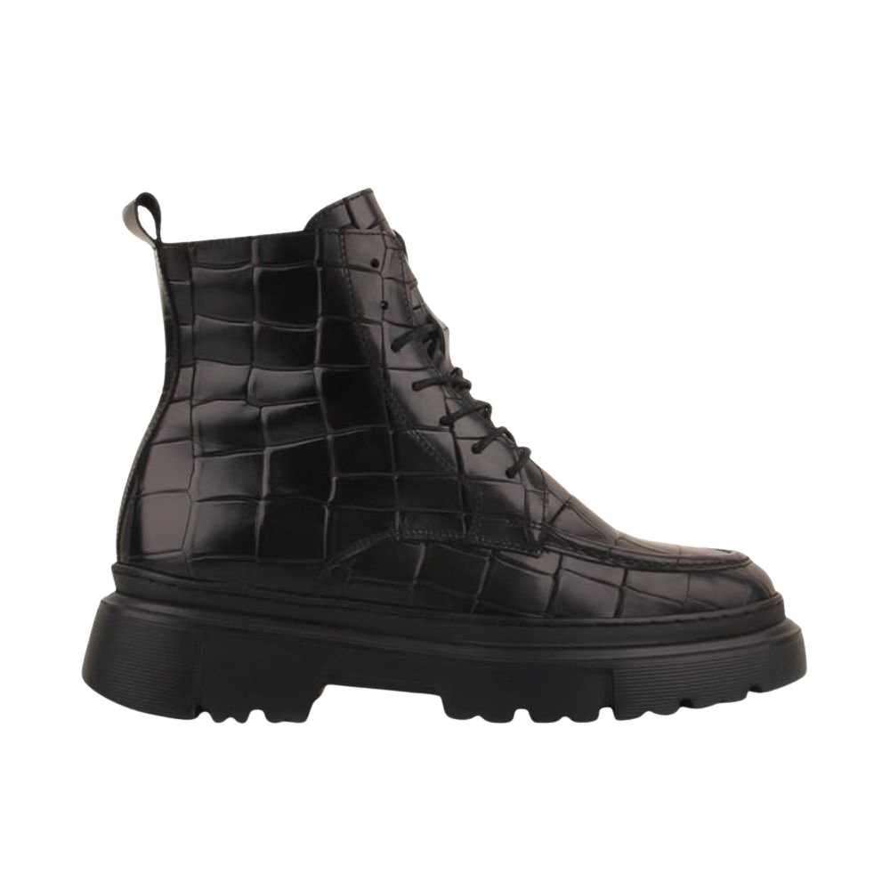Siyah Croco Deri Erkek Postal Bot siyah-croco-deri-erkek-postal-bot