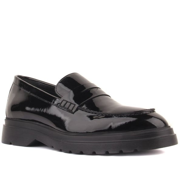 Siyah Rugan Deri Erkek Ayakkabı Siyah Rugan Deri Erkek Ayakkabı